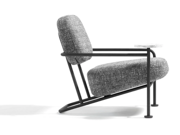 ÅHUS - Fabric armchair with armrests by Blå Station - view 3